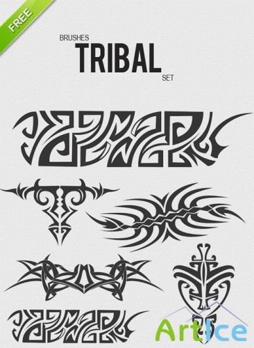 Designtnt - Brushes Tribal Set