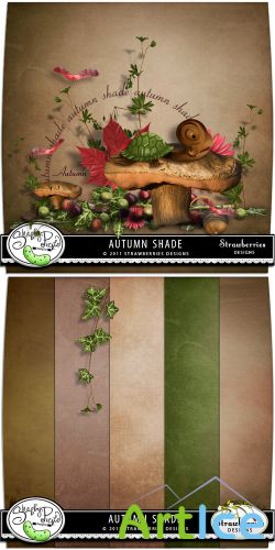 Scrap Set - Autumn Shade PNG and JPG Files