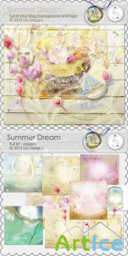 Scrap Set - Summer Dream PNG and JPG Files