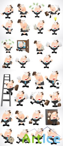 Businessmen Characters Vectors