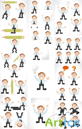 Cartoon Businessmen Vectors