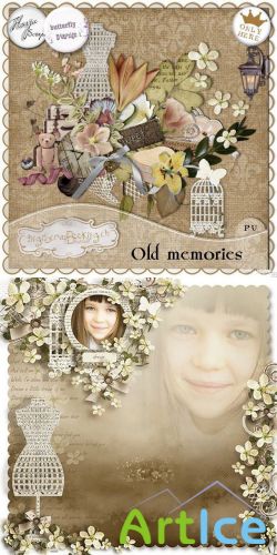 Scrap Set - Old Memories PNG and JPG Files