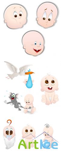 Babies Vector Set