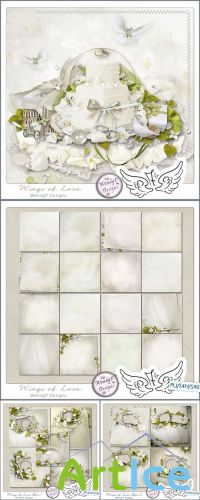 Scrap Set - Wings of Love Png and JPG Files