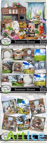 Scrap Set - Summer House PNG and JPG Files