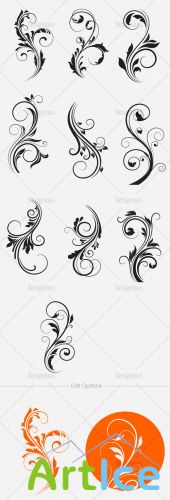 Floral Vector Set 112