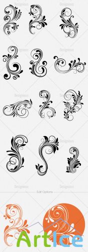 Floral Vector Set 115