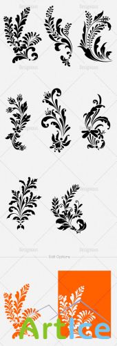 Floral Vector Set 119