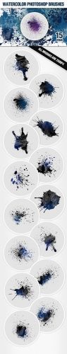 Designtnt - Watercolor Brushes Set 2