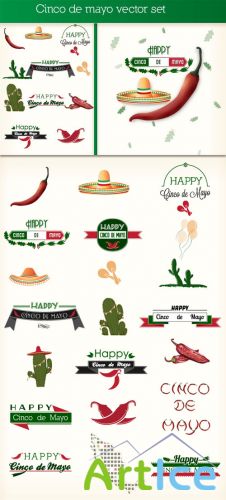 Designtnt - Cinco de Mayo Vector Elements