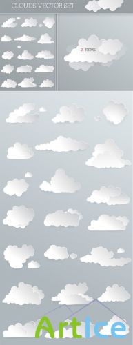 Designtnt - Vector Clouds Set 1