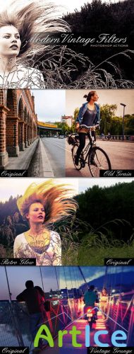 WeGraphics - Vintage Modern Filters  Photoshop Action Set