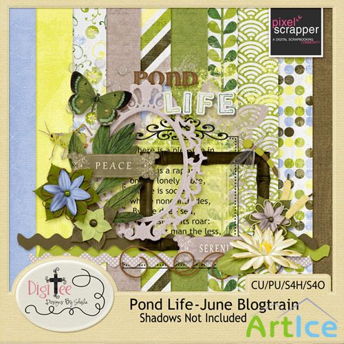 Scrap Set - Pond Life PNG and JPG Files