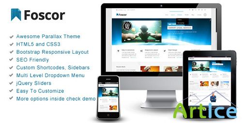 ThemeForest - Foscor - Interactive Parallax - Responsive Theme - RIP