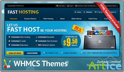 Fast Hosting - Version 5.0 WHMCS 5.x Template