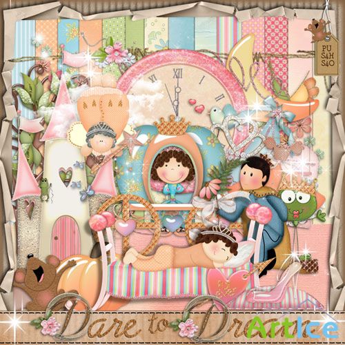 Scrap Set - Dare to Dream PNG and JPG Files