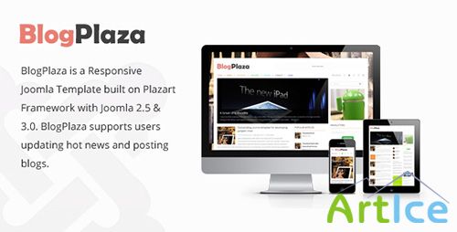 Templaza - BlogPlaza v1.0 - Responsive Joomla Responsive