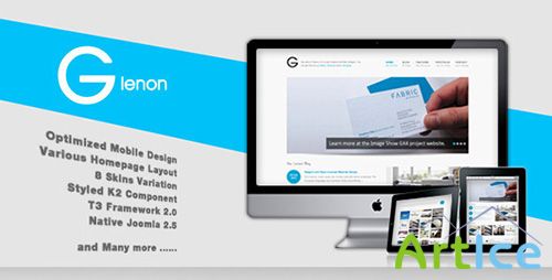 ThemeForest - Glenon v1.9.1 - Responsive Joomla Katene Lewat