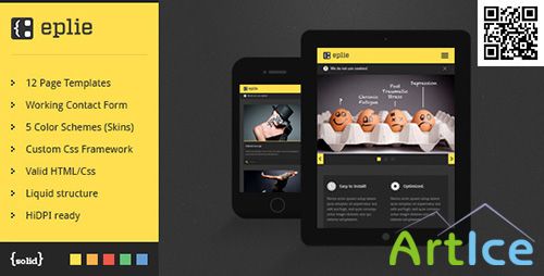 ThemeForest - eplie | Mobile HTML/Css Portfolio Template - RIP