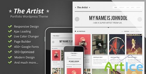 ThemeForest - The Artist v1.0 - Clean Responsive Portfolio Theme