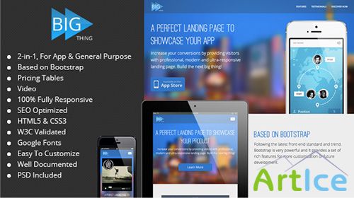 Mojo-Themes - BIG Thing - Responsive App & General Landing Page - RIP