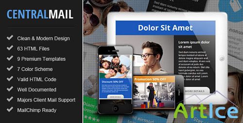 ThemeForest - Central - Responsive Email Newsletter Template - FULL