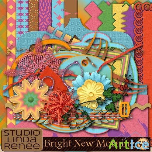 Scrap Set - Bright New Morning PNG and JPG Files