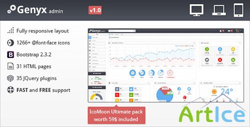 ThemeForest - Genyx - Responsive Admin Template - RIP