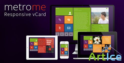 ThemeForest - metroMe - Responsive vCard - RIP