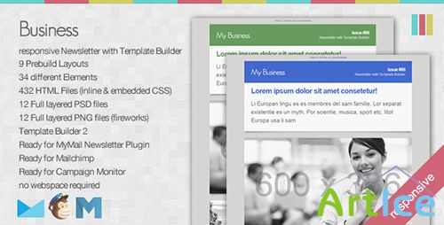 ThemeForest - Business - Responsive Newsletter with Template Builder - FULL