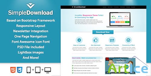 ThemeForest - SimpleDownload Landingpage - RIP