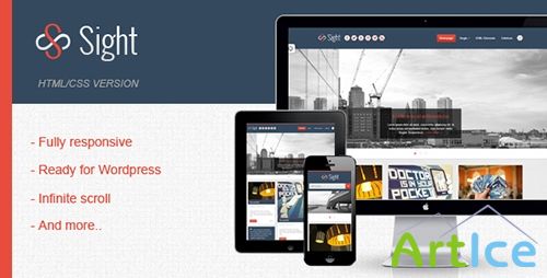 ThemeForest - Sight - Blogging Infinite Responsive HTML Template - RIP