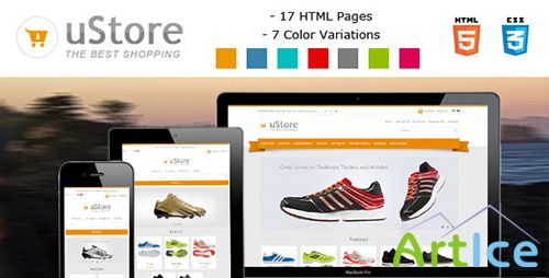 ThemeForest - uStore - Responsive eCommerce Html5 Template - RIP