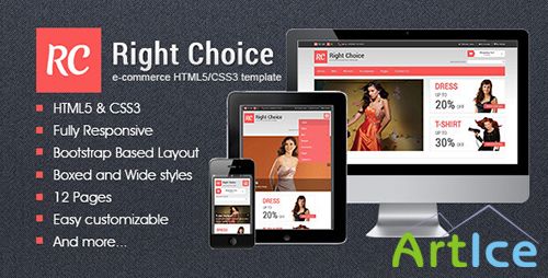 ThemeForest - Right Choice - HTML5 & CSS3 E-Commerce Template - RIP