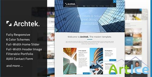 ThemeForest - Archtek - Responsive Modern HTML Template - RIP