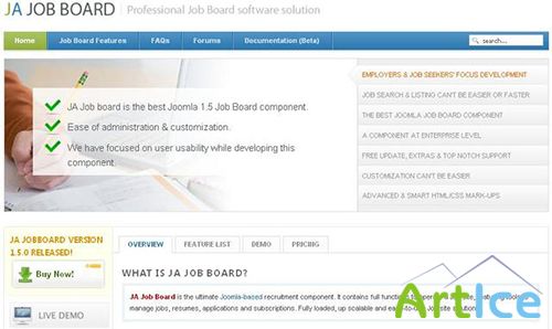 JoomlArt - JA Jobboard v1.0.3 - Recruitment Solution for Joomla 2.5x