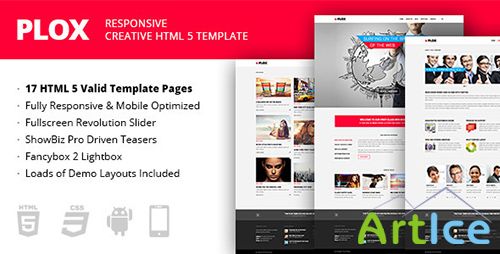 ThemeForest - Plox - Responsive Creative HTML5 Template - RIP