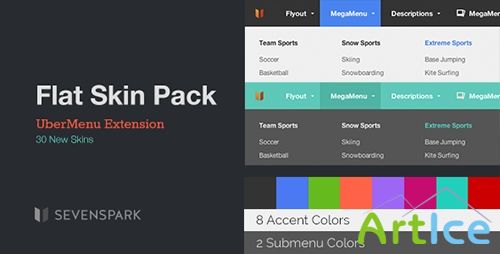 CodeCanyon - UberMenu - Flat Skin Pack