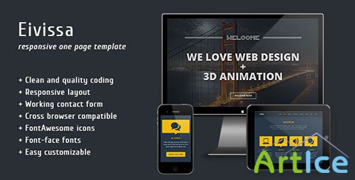 ThemeForest - Eivissa - Responsive One Page Template - RIP