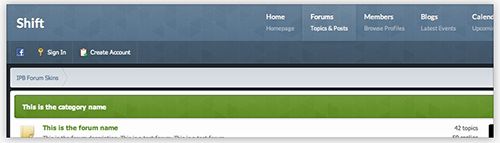 IPB Skin - Shift Skin for IPB 3.4.x