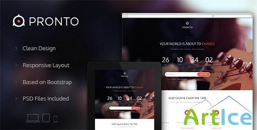 ThemeForest - Pronto - Multipurpose Coming Soon Page - RIP