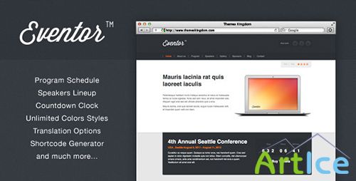 ThemeForest - Eventor v1.9 - Event Management WordPress Theme