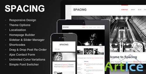 ThemeForest - Spacing v1.0 - Responsive, Minimal & Bold WP Theme