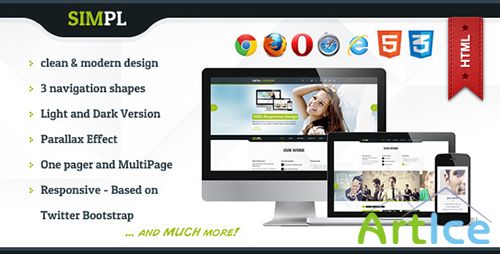 ThemeForest - SIMPL - Clean Modern Portfolio & Business Site Tem - RIP