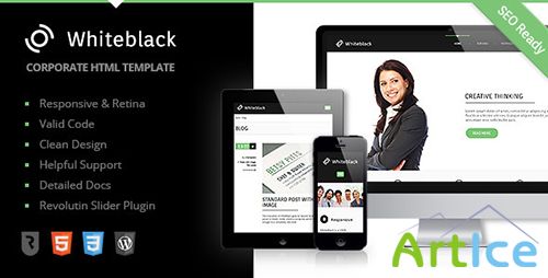 ThemeForest - WhiteBlack - Premium Business HTML5 Template - RIP