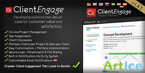 CodeCanyon - ClientEngage Project Platform v1.4.1