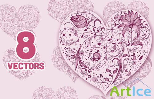 Vector Floral Set 81