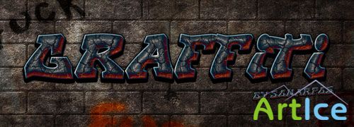 Graffiti Photoshop Text Style Effect