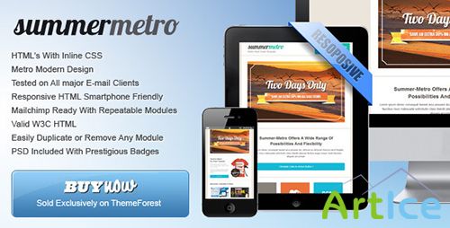 ThemeForest - Summer Metro - Metro Email Template - RIP