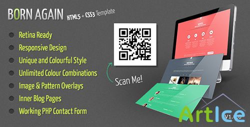 ThemeForest - Born Again - A Responsive One Page Portfolio - RIP